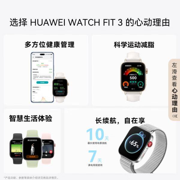 3：轻薄大屏运动减脂健康护航关注健康！MG电子试玩华为WATCH FIT(图4)